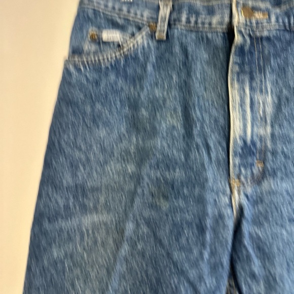 Vintage 80’s Lee Jeans Mens 34x28 Acid Wash Baggy Relaxed Fit Tapered - Picture 10 of 14